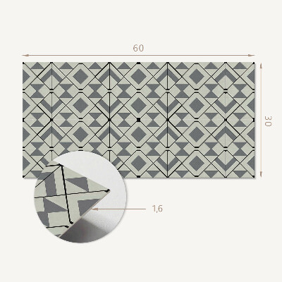 Vinyl wandpaneel Geometrisch ruitpatroon