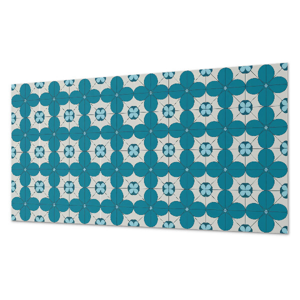 Vinyl wandbekleding Geometrisch bloemenpatroon