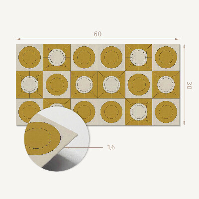 Pvc wandpaneel Geometrisch patroon met cirkels