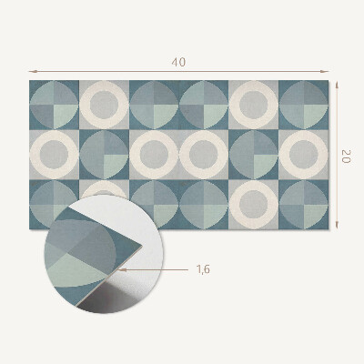 Vinyl wandbekleding Geometrie van cirkels en vormen