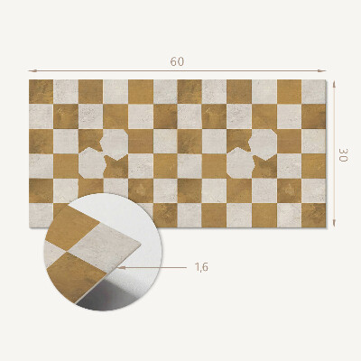 Vinyl wandpaneel Abstract schaakbordpatroon