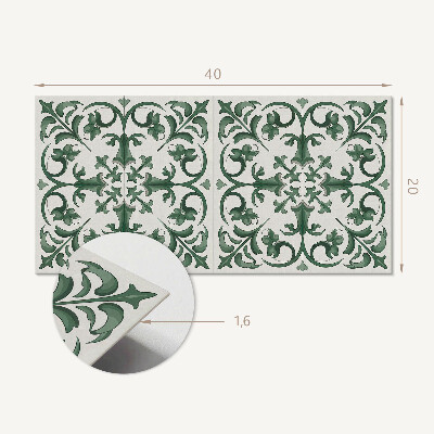 Vinyl wandbekleding Plantenpatroon met een bloemenmotief