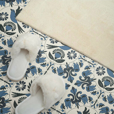 Vinyl wandpaneel Patroon met vogels en bloemen