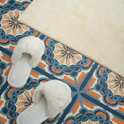 Vinyl wandpaneel Mandalapatroon met een bloemenmotief