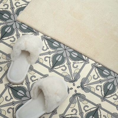 Vinyl wandpaneel Bloemenpatroon met ornamenten