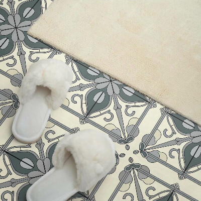 Vinyl wandpaneel Bloemenpatroon met ornamenten