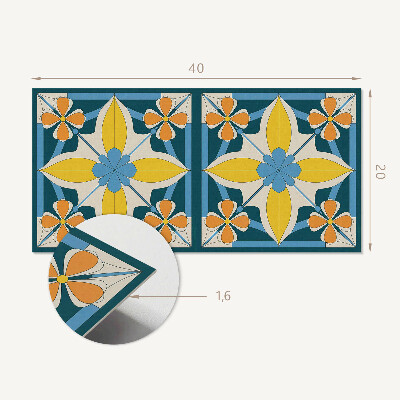 Pvc wandpaneel Geometrisch bloemenpatroon