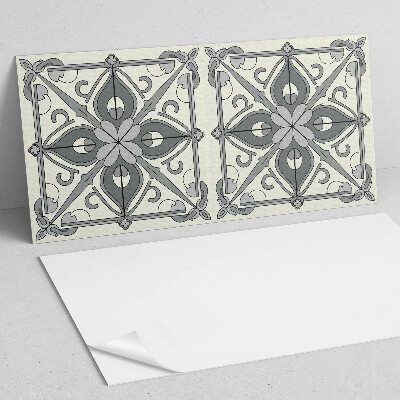 Vinyl wandpaneel Bloemenpatroon met symmetrie