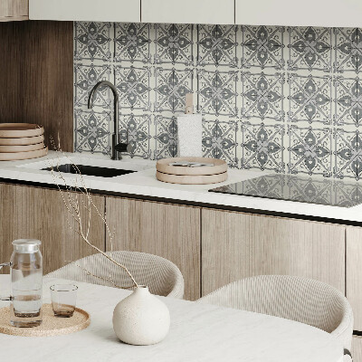 Vinyl wandpaneel Bloemenpatroon met symmetrie