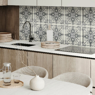 Vinyl wandpaneel Bloemenpatroon met symmetrie