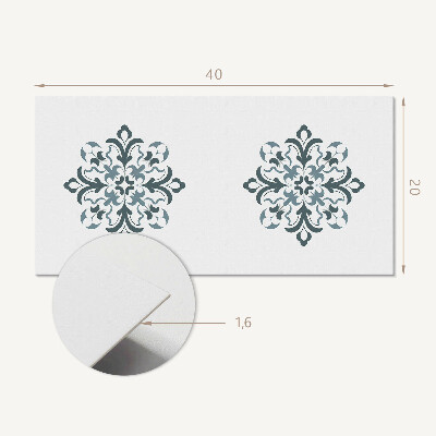 Pvc wandpaneel Bloemmotief in symmetrie