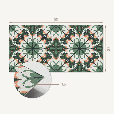 Pvc wandpaneel Stijlvol plantenpatroon