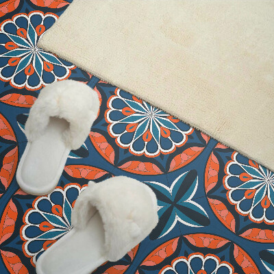 Vinyl wandpaneel Mandalapatroon met bladeren