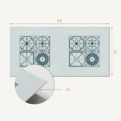 Pvc wandpaneel Geometrische tegelpatronen