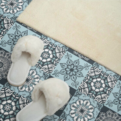 Vinyl wandbekleding Mandalapatronen in een raster