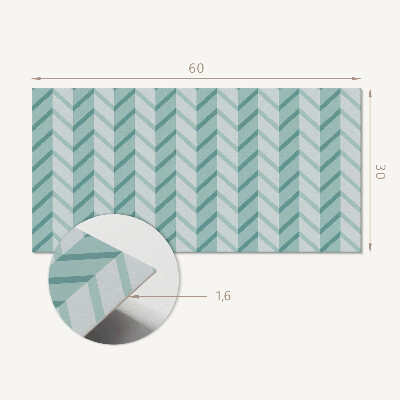 Vinyl wandbekleding Zigzag gestreept patroon