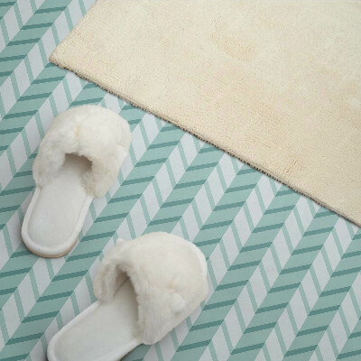 Vinyl wandbekleding Zigzag gestreept patroon