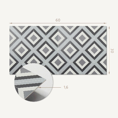 Vinyl wandpaneel Geometrisch ruitpatroon