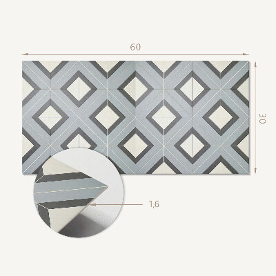 Pvc wandpaneel Geometrie in pastels