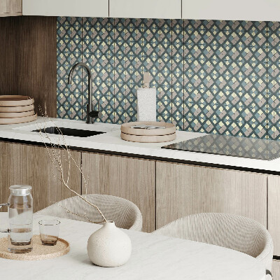 Vinyl wandbekleding Geometrisch ruitjespatroon