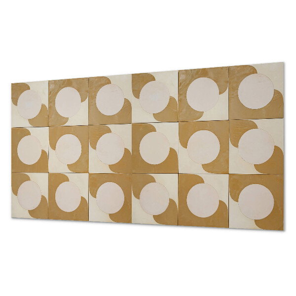 Vinyl wandpaneel Geometrische cirkels en bogen