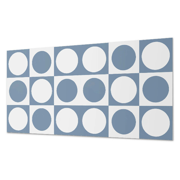 Pvc wandpaneel Geometrische cirkels in een raster