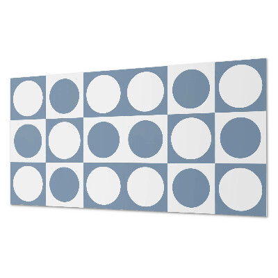 Pvc wandpaneel Geometrische cirkels in een raster