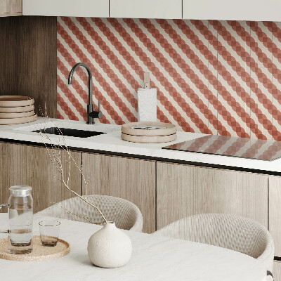 Vinyl wandbekleding Geometrisch golvend patroon