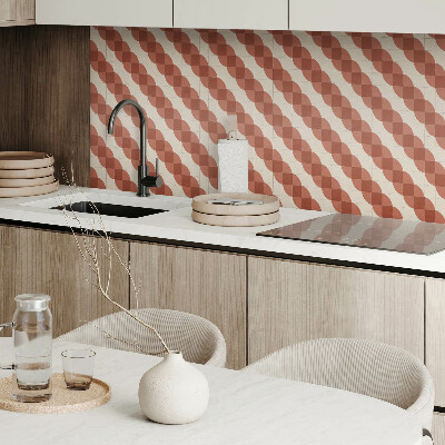 Vinyl wandbekleding Geometrisch golvend patroon