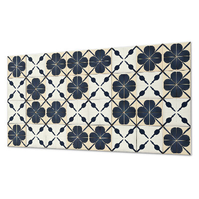 Vinyl wandbekleding Bloemenpatroon op de achtergrond