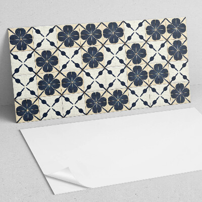 Vinyl wandbekleding Bloemenpatroon op de achtergrond