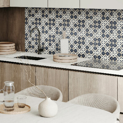 Vinyl wandbekleding Bloemenpatroon op de achtergrond