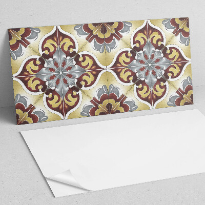 Vinyl wandbekleding Decoratief patroon met een bloemenmotief