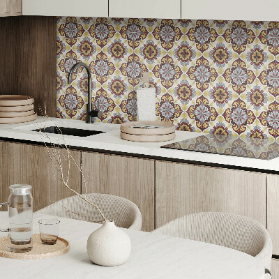 Vinyl wandbekleding Decoratief patroon met een bloemenmotief