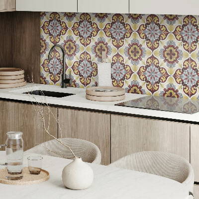 Vinyl wandbekleding Decoratief patroon met een bloemenmotief