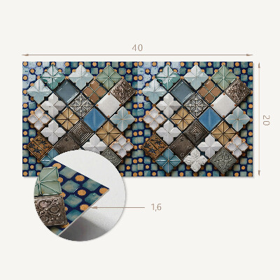 Vinyl wandbekleding Keramische tegelpatronen