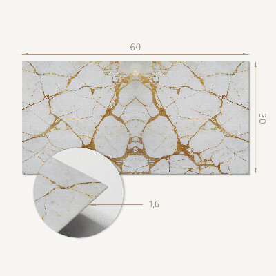 Vinyl wandbekleding Elegant marmer met aderen