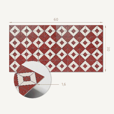 Vinyl wandpaneel Geometrische patronen in de lay-out