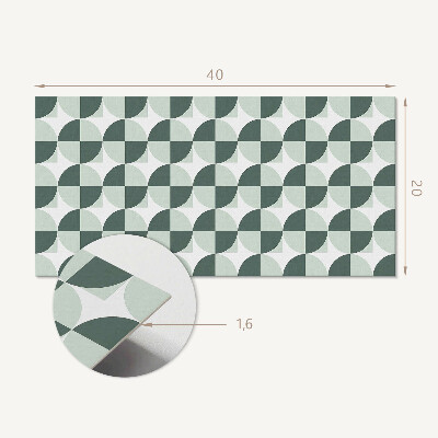 Vinyl wandpaneel Geometrie van cirkels en vierkanten