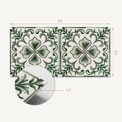 Pvc wandpaneel Patroon met bladeren en harten