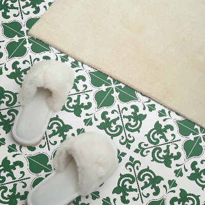 Vinyl wandbekleding Plantenpatroon met ornamenten