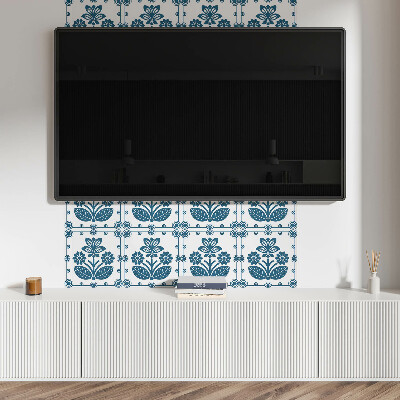 Vinyl wandpaneel Bloemen decoratief patroon