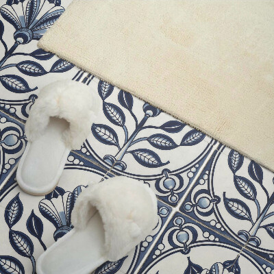 Pvc wandpaneel Bloemenpatroon op de tegel