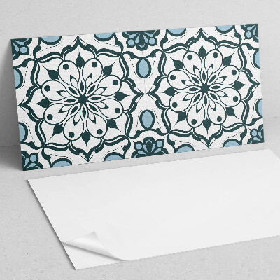 Vinyl wandbekleding Bloemenmandala patroon