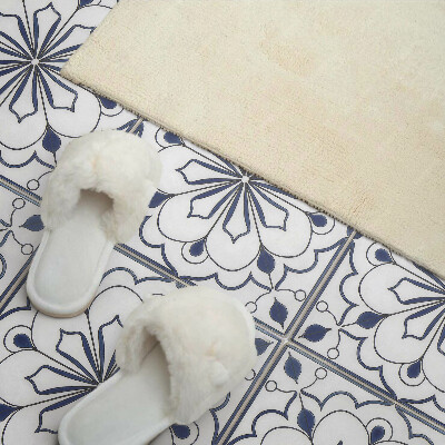 Vinyl wandpaneel Bloemenkeramiek patroon