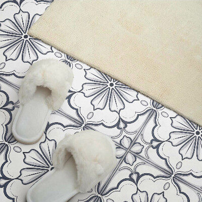 Pvc wandpaneel Bloemenpatroon op de tegel