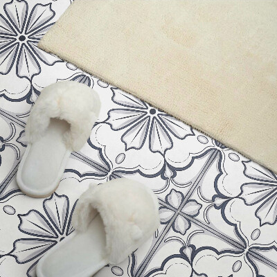 Pvc wandpaneel Bloemenpatroon op de tegel