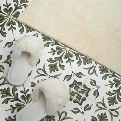 Vinyl wandbekleding Plantenpatroon op de achtergrond