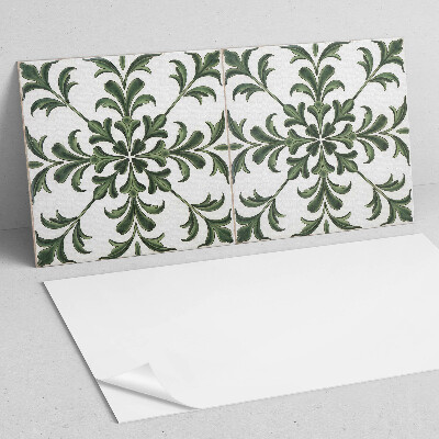 Pvc wandpaneel Plantenmotief op de tegel