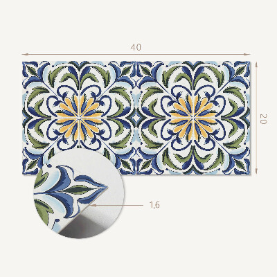 Vinyl wandbekleding Plantenpatroon met bloemen